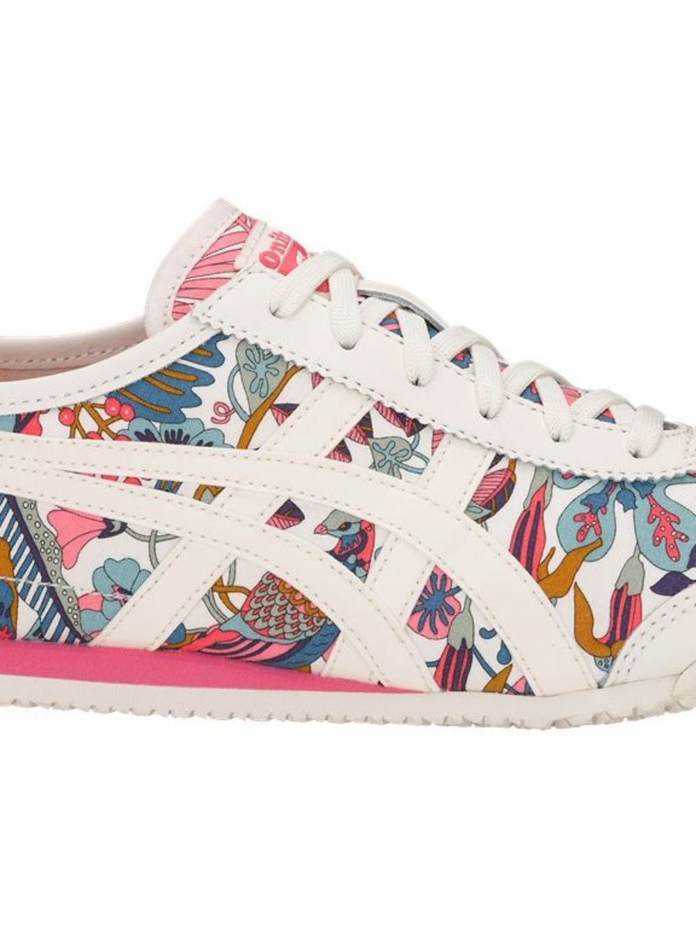 Onitsuka Tiger by Asics Mexico 66 Floral Print Women's Sneakers - white 7.5